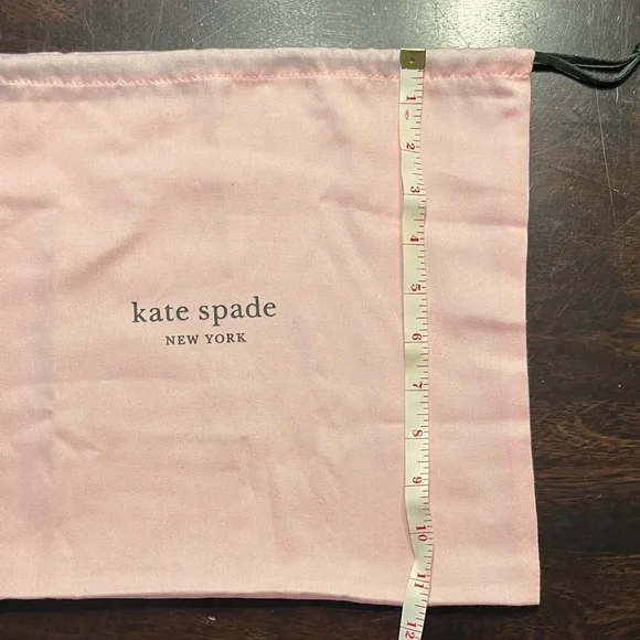 Kate Spade Pink Dust Bag, Approximately 13.5” wide x 11.5” tall - Picture 5 of 9